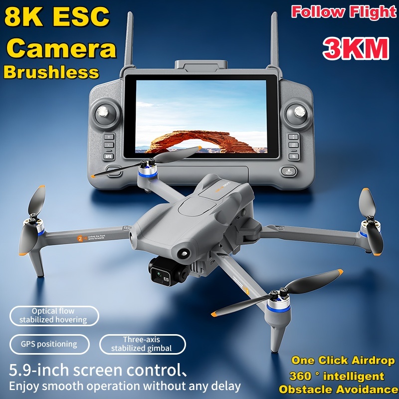 4 In 1 Esc - طائرة بدون طيار بشاشة لمس 5.9