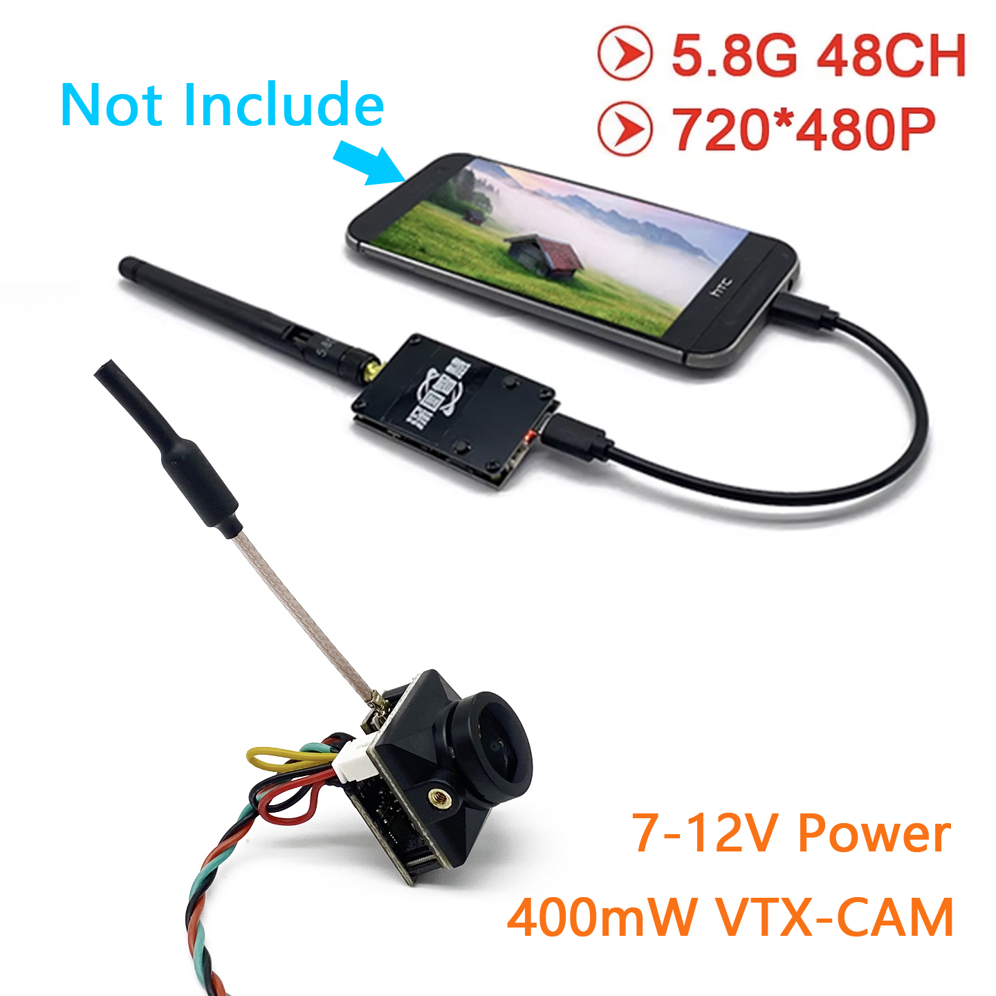 Analog Fpv Camera - جهاز استقبال SLONWAKE 5.8G Analog UVC