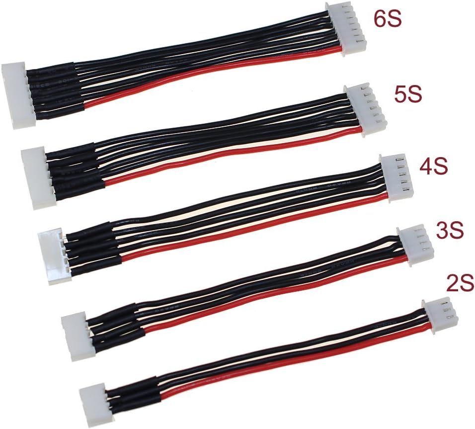 50 قطعة JST-XH 2S 3S 4S 5S 6S  - مراجعة Lipo Battery 4S وسعره