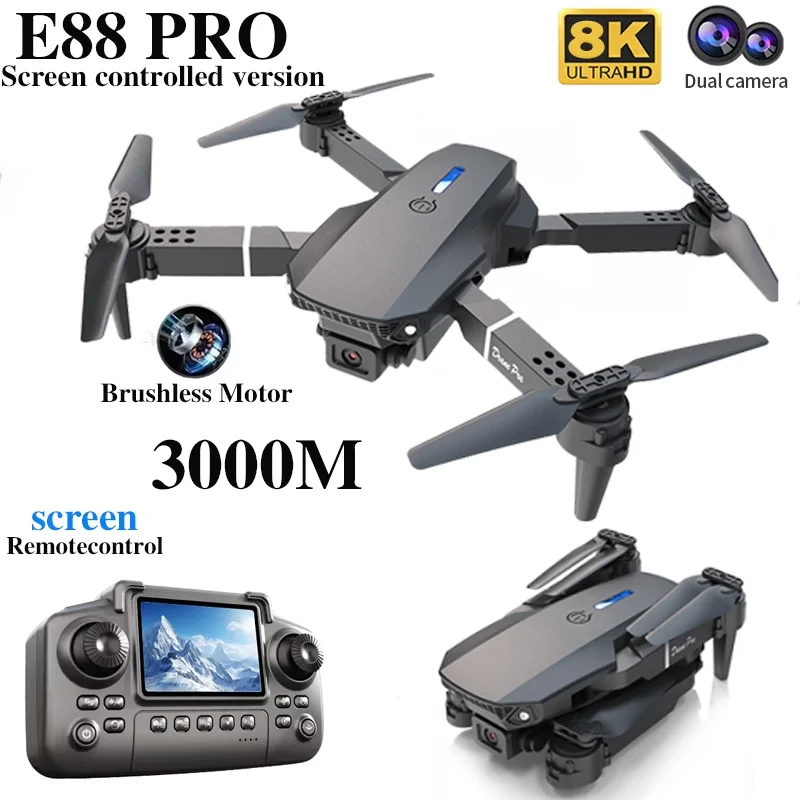 طائرة بدون طيار احترافية E88 P - مراجعة Brushed Drone Motor وسعره