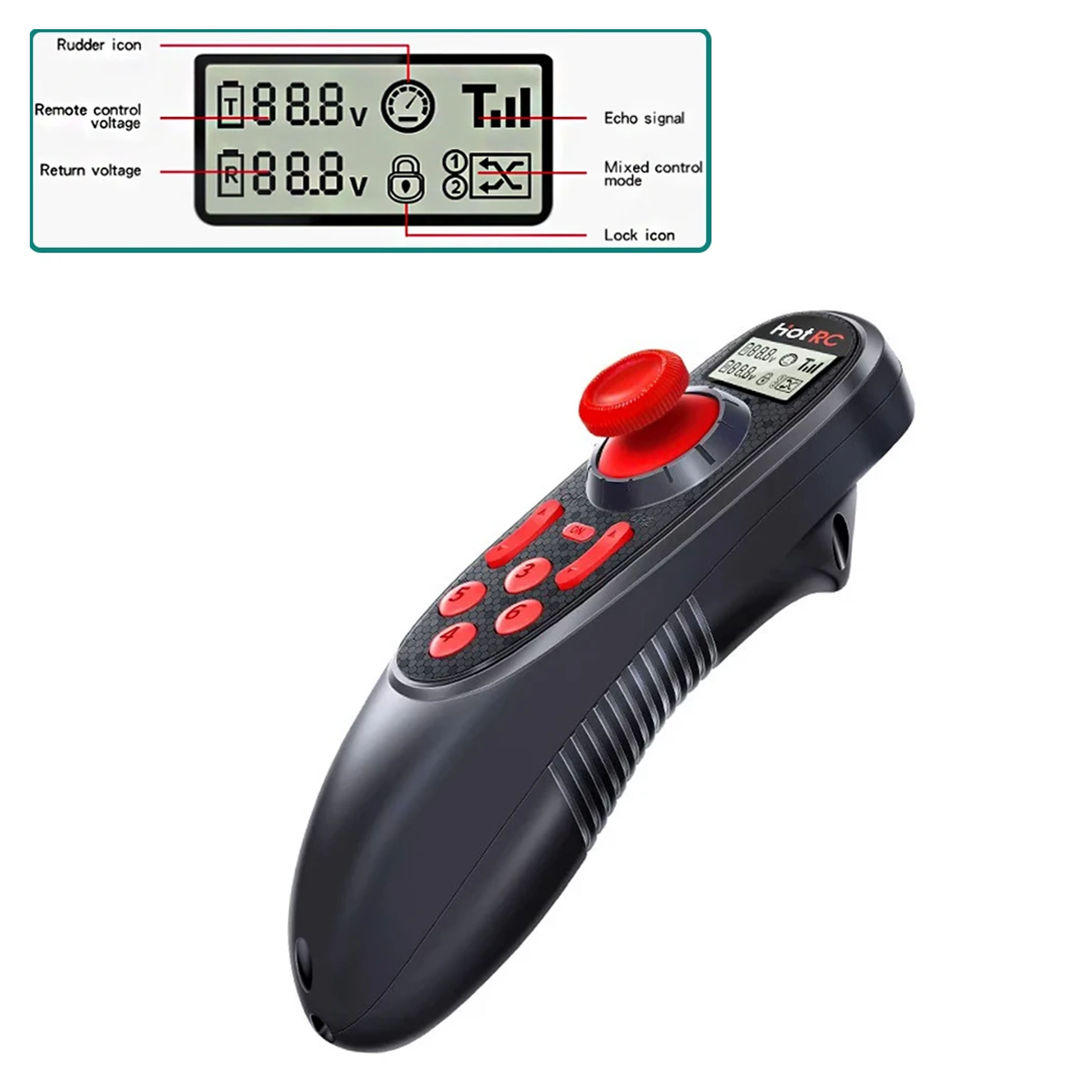 نظام راديو HOTRC DS-600 DS600  - مراجعة Radio Transmitter 2.4Ghz وسعره