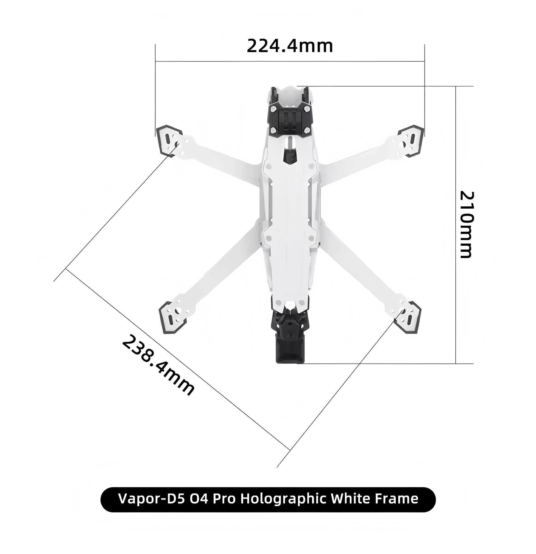 إطار GEPRC Vapor D5/x5/x6 O4 P - مراجعة Carbon Fiber Drone Frame وسعره