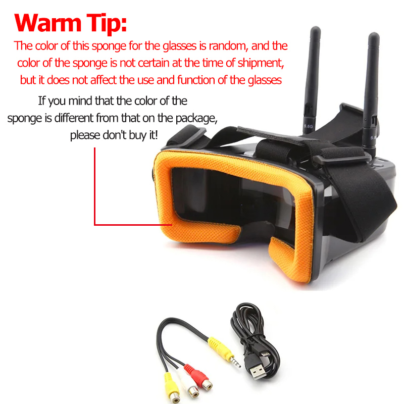 VR009 FPV نظارات الفيديو 3 بوص - مراجعة Goggles Fpv وسعره